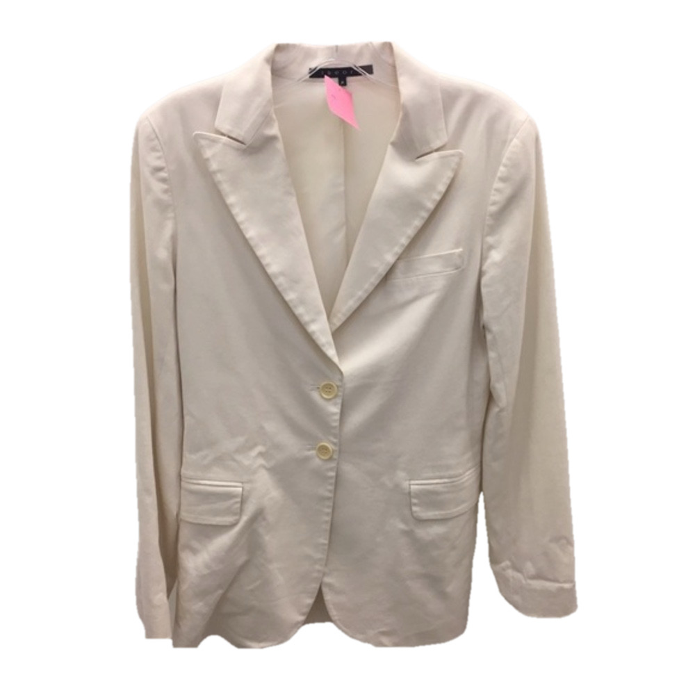 Theory Cream Cotton Blazer